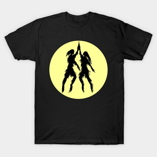 Dancing Shades Weird Artwork T-Shirt by AzureLionProductions